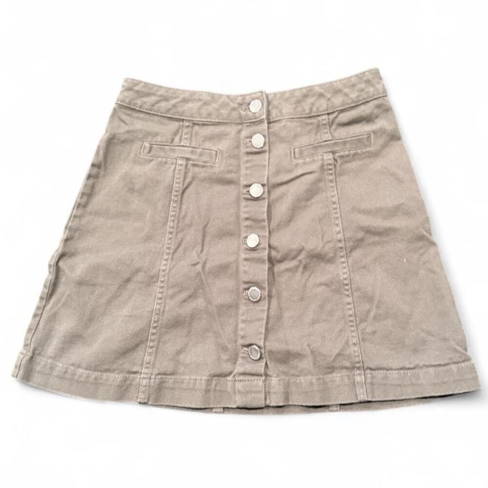 Hm browngreen mini skirt with